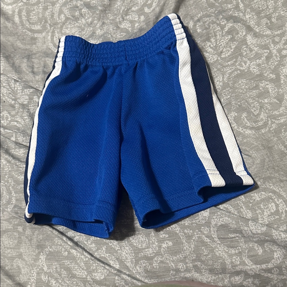 Blue and White Athletic Shorts